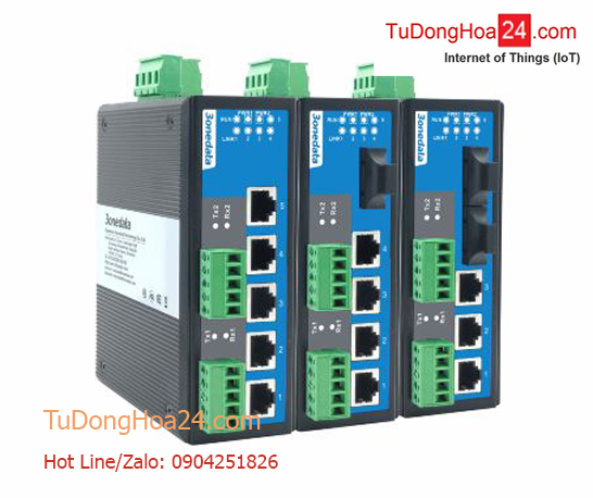 Switch công nghiệp 5 cổng Ethernet + 2 cổng RS-232 3Onedata IES615-2D(RS-232)