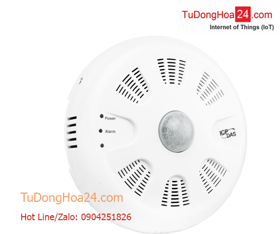 Cảm biến phát hiện chuyển động (PIR) + nhiệt độ + độ ẩm kết nối RS-485 + Ethernet +Bluetooth Modbus ICP DAS PIR-230-BLE