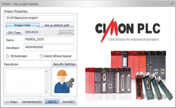 Hướng dẫn sử dụng phần mềm lập trình PLC Cimon – CICON ( Bài 5: Cài đặt cổng kết nối, download, upload project ) - Tự động hóa IoT