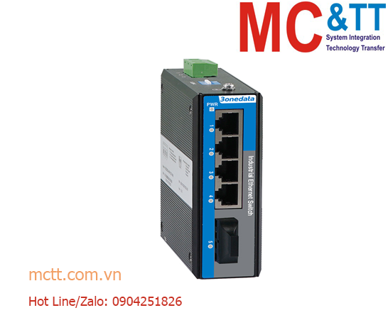 Switch công nghiệp 4 cổng Ethernet + 1 cổng quang 3Onedata IES2105-4T1F-P48